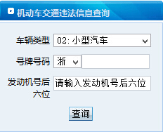 绍兴公安网上车管所违章查询系统